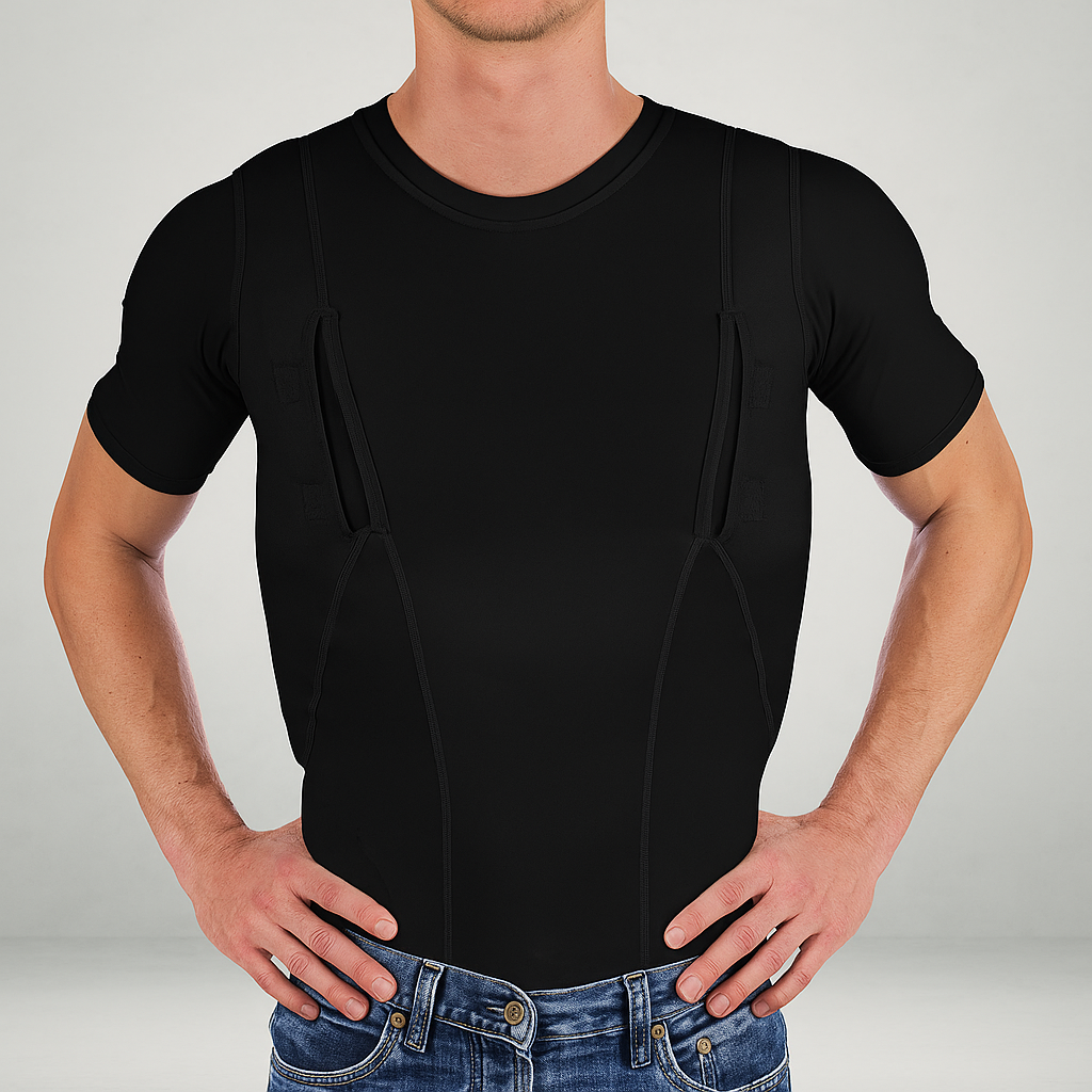 Camiseta con Funda de Cuero Oculta