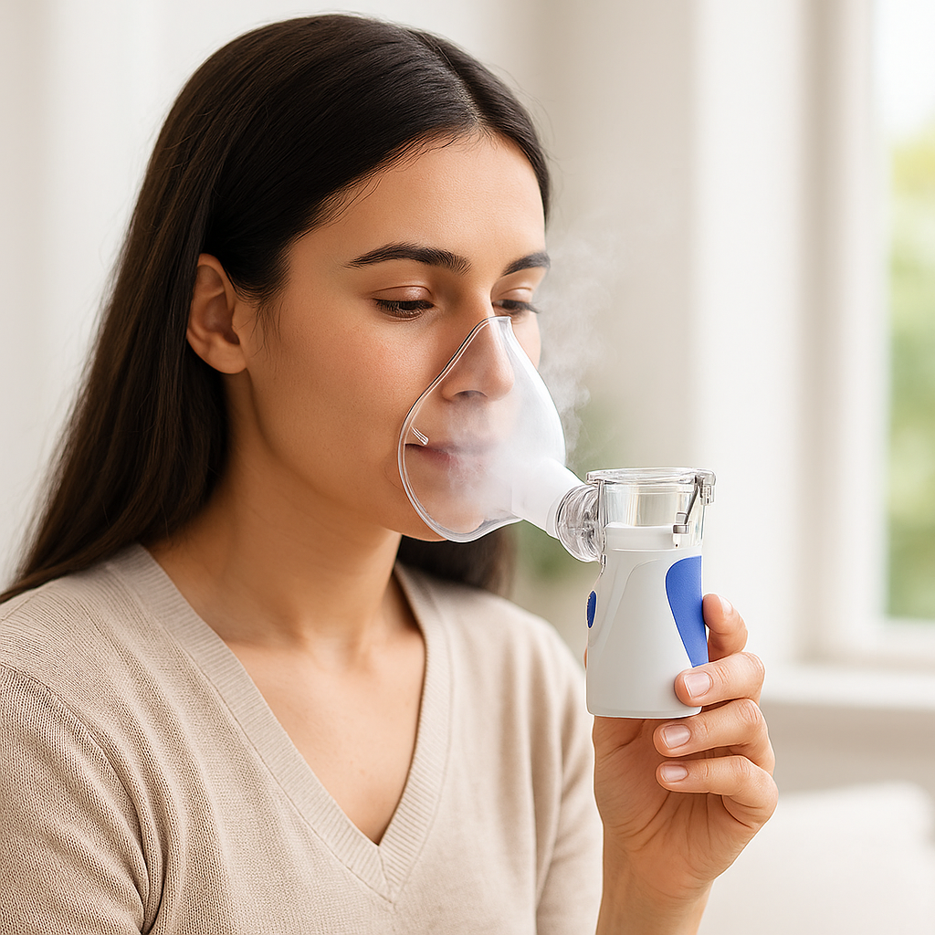 Nebulizador de Malla Portátil para Adultos y Niños