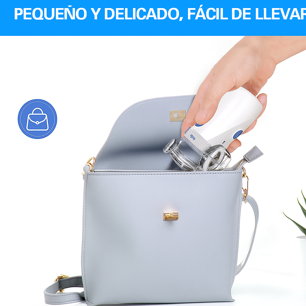 Nebulizador de Malla Portátil para Adultos y Niños