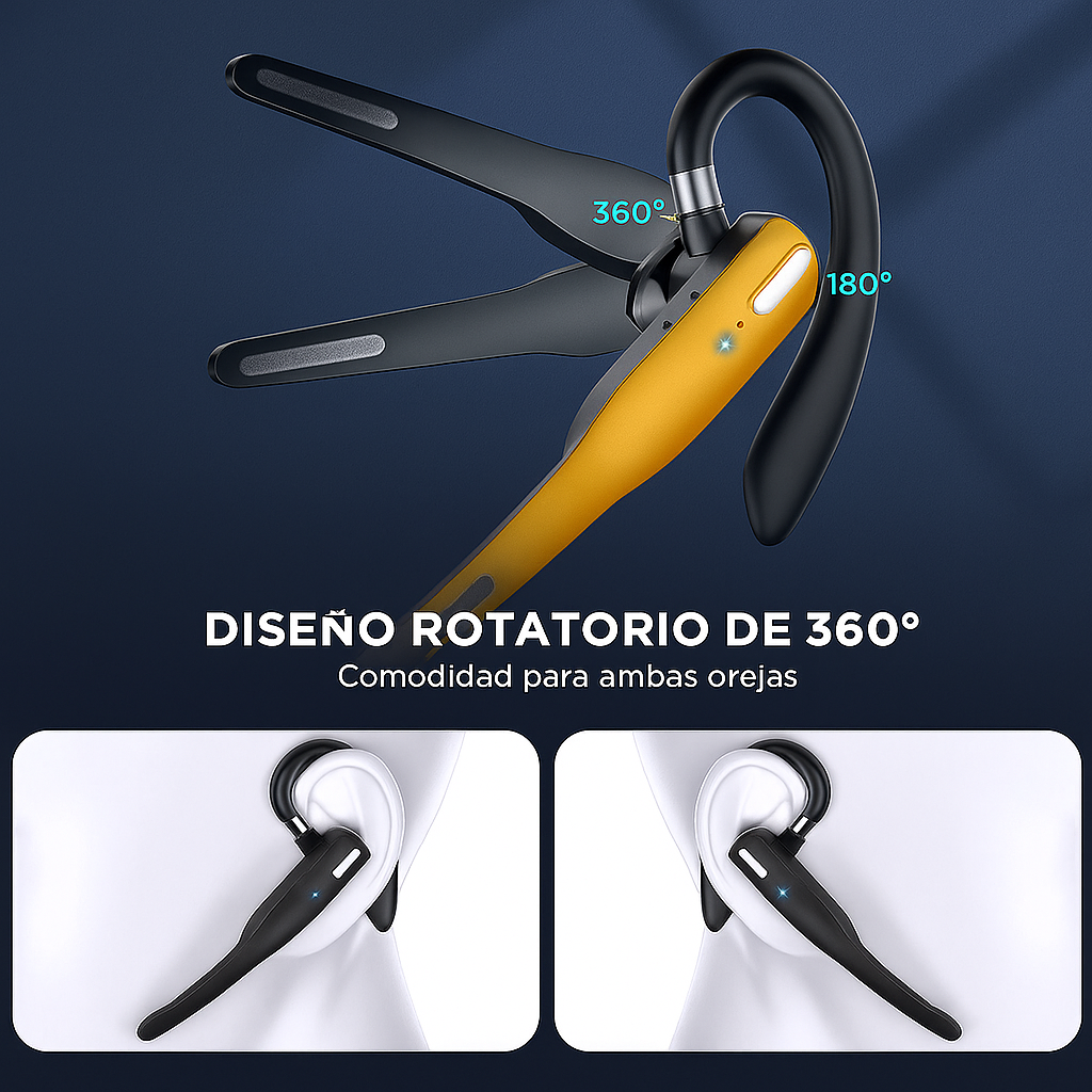 Auricular Bluetooth 5.1 Inalámbrico con Micrófono