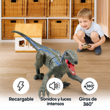 Dinosaurio Velociraptor a Control Remoto Interactivo