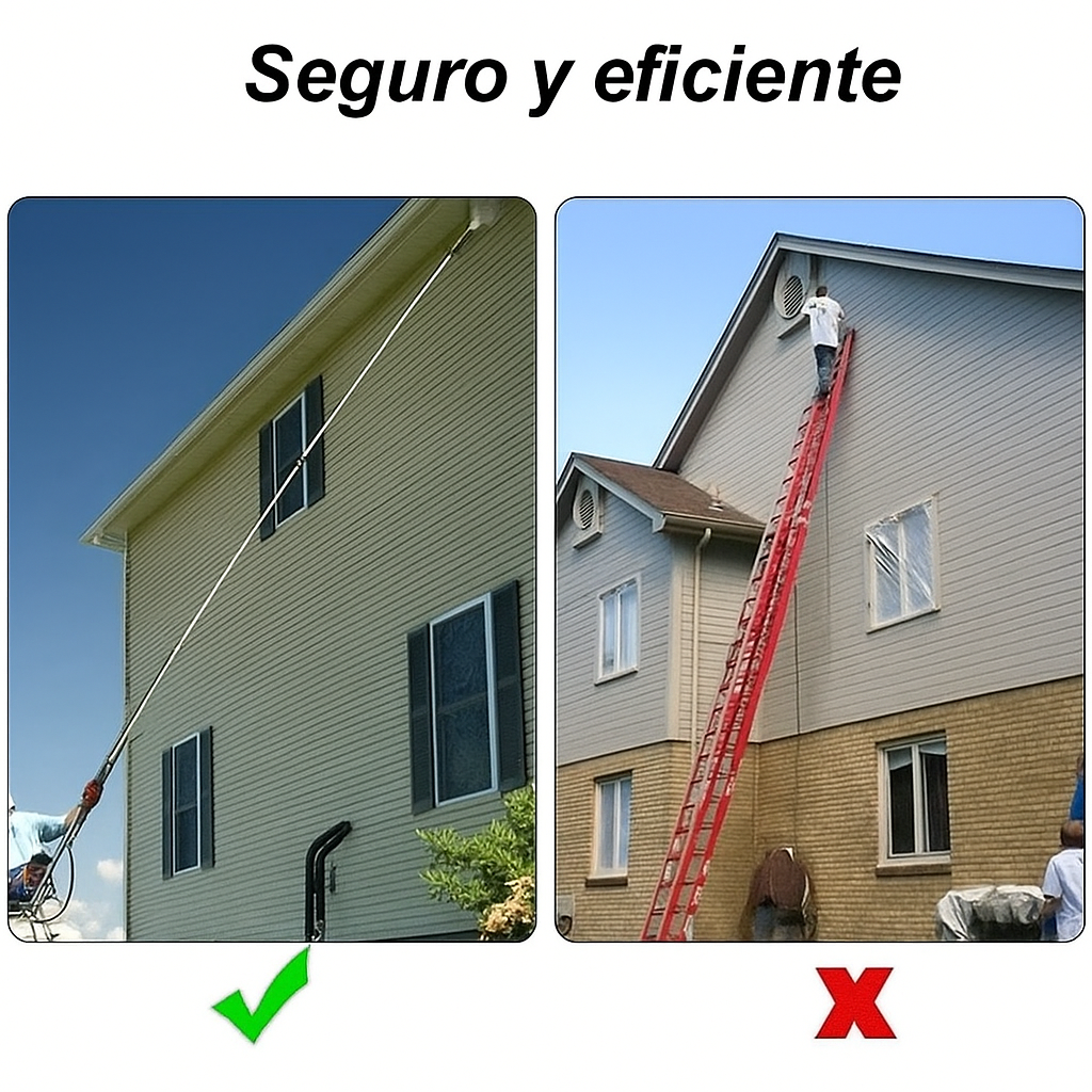 Varas Telescópicas Alta Presión 4000 PSI Limpieza