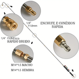 Varas Telescópicas Alta Presión 4000 PSI Limpieza