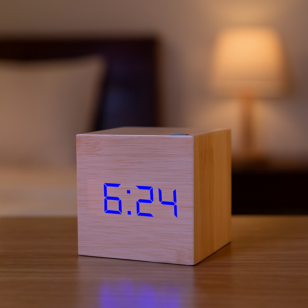 Reloj Digital Mini LED con Modo Noche