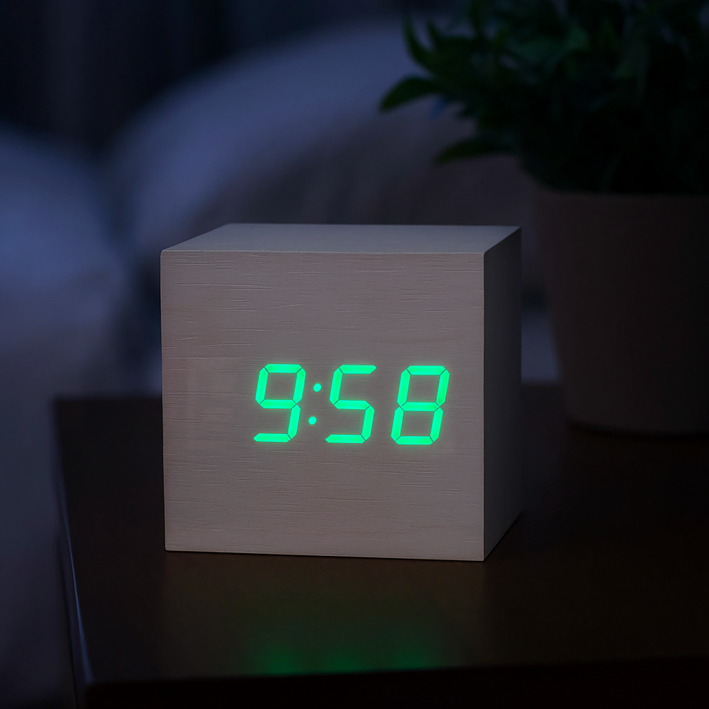 Reloj Digital Mini LED con Modo Noche