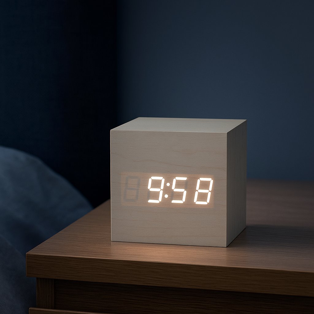 Reloj Digital Mini LED con Modo Noche