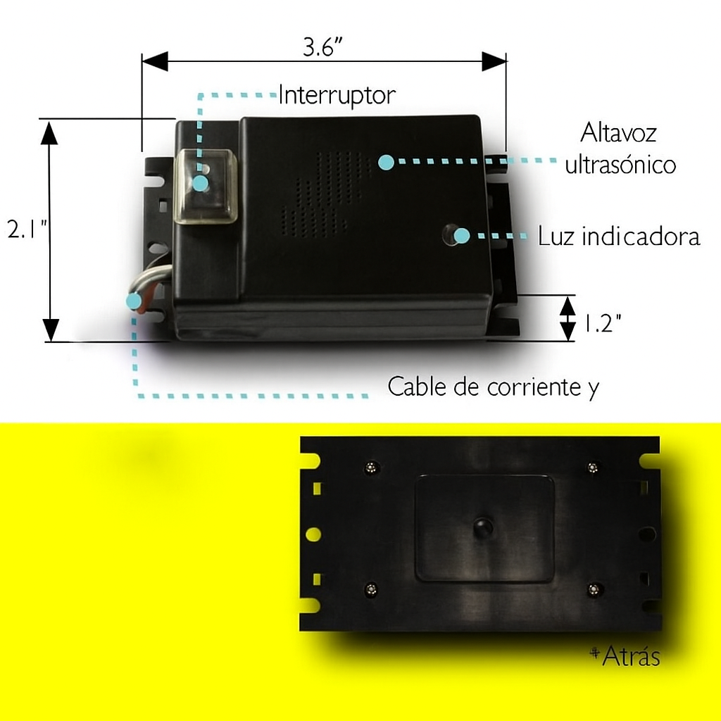 Repelente Ultrasónico de Ratones para Vehículos