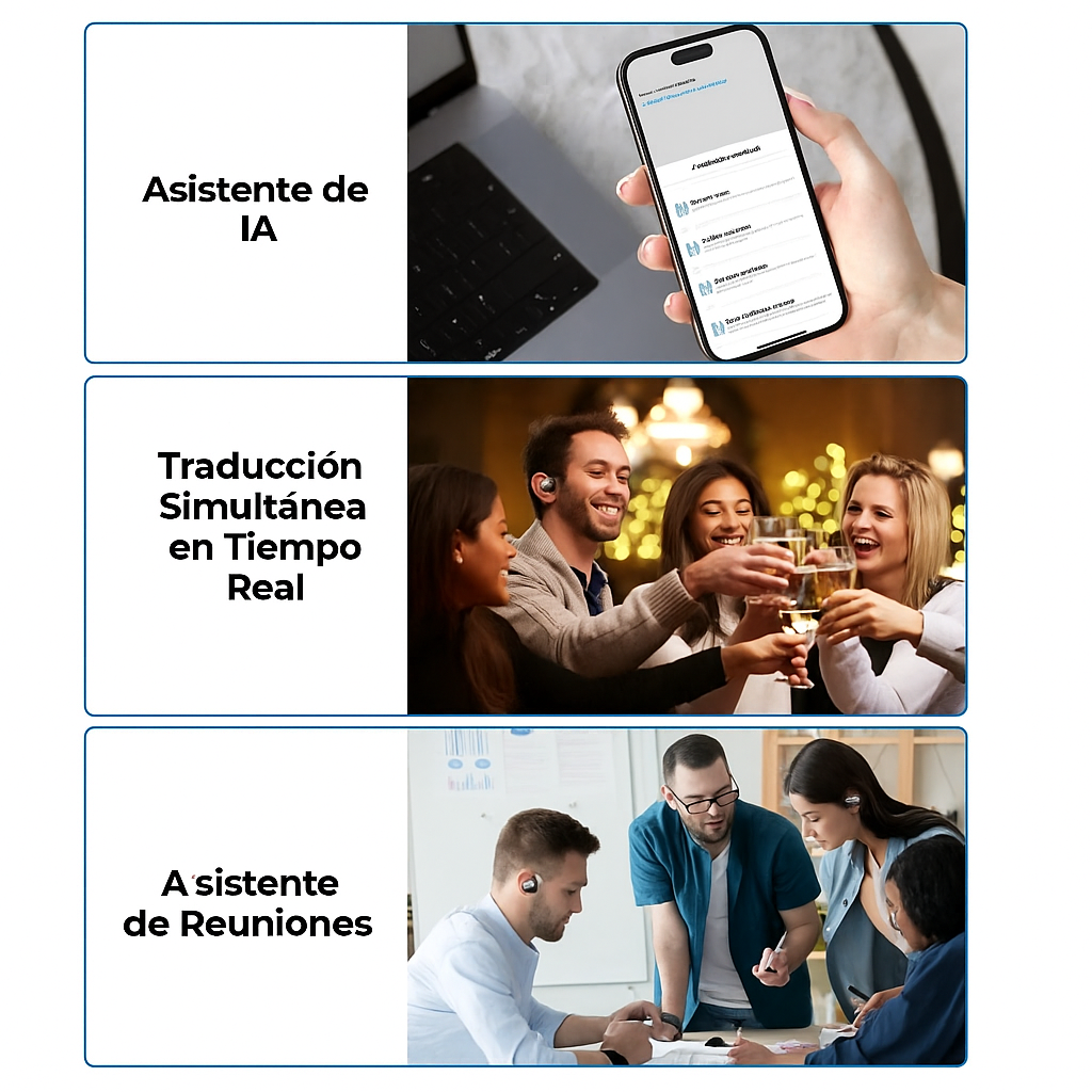 Auriculares de Traducción Inteligente 144 Idiomas