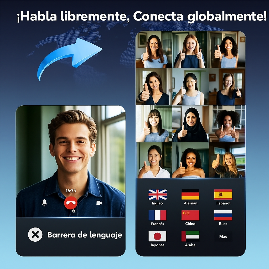 Auriculares de Traducción Inteligente 144 Idiomas