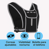 Chaleco Reflectante para Correr con Bolsa Frontal