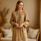 Bata SereniLuxe – Kimono Transpirable de Elegancia Natural