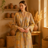 Bata SereniLuxe – Kimono Transpirable de Elegancia Natural