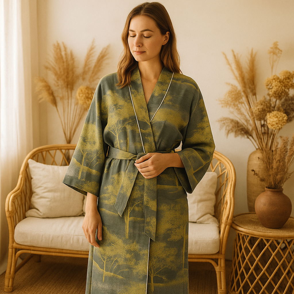 SereniLuxe - Vestido de Algodón Elegante - Estilo Clásico