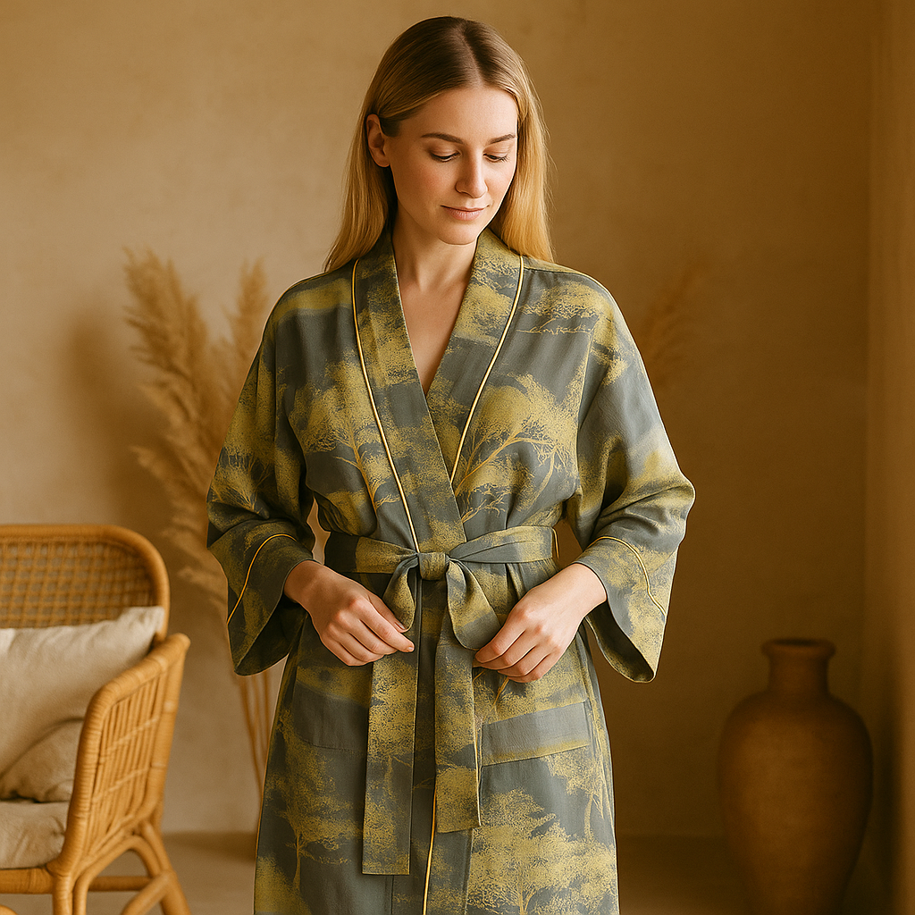SereniLuxe - Vestido de Algodón Elegante - Estilo Clásico
