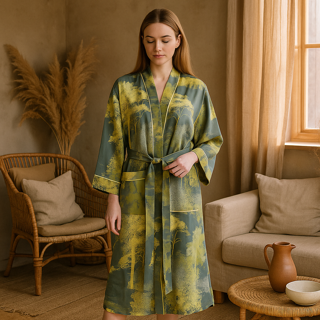 SereniLuxe - Vestido de Algodón Elegante - Estilo Clásico