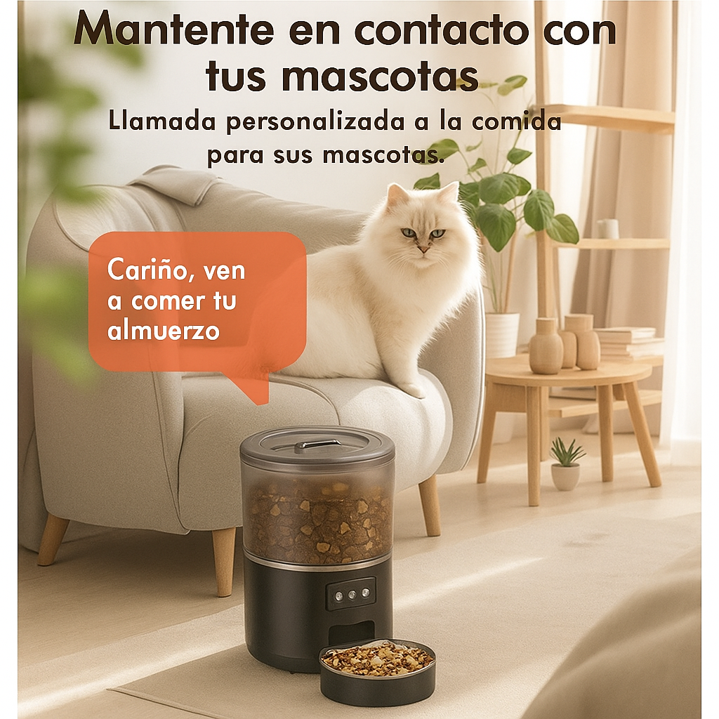Dispensador Automático Inteligente de Comida para Mascotas