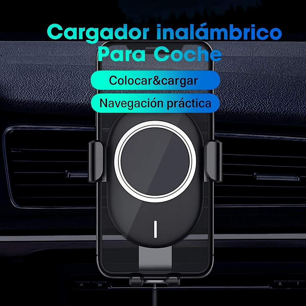 Cargador Inalámbrico Automático para Auto