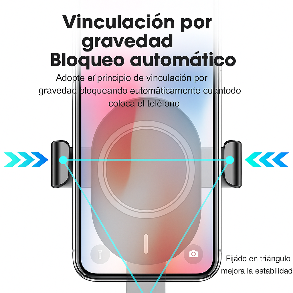 Cargador Inalámbrico Automático para Auto