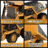 Excavadora Bulldozer Volquete RC 4WD Escala 1:20