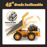 Excavadora Bulldozer Volquete RC 4WD Escala 1:20