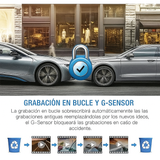 Cámara Dash 1080P Full HD Frontal y Trasera