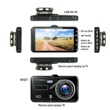 Cámara Dash 1080P Full HD Frontal y Trasera