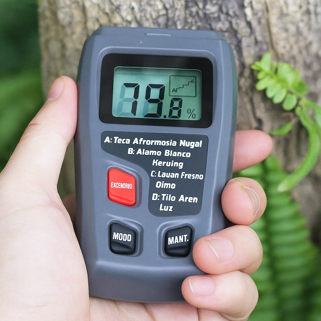 Medidor Digital de Humedad para Madera