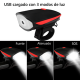 Faro LED para Bicicleta Súper Brillante USB