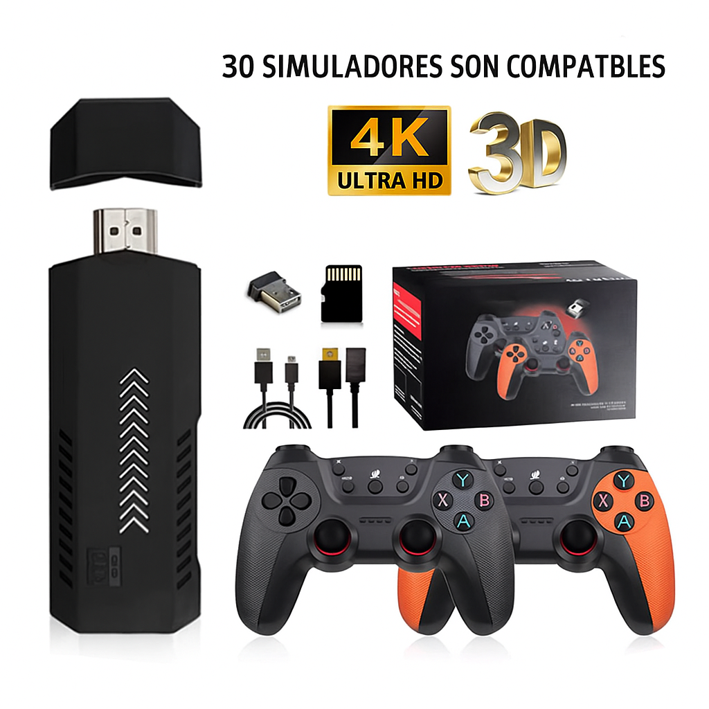 Consola Retro 4K con 41,000 Juegos y 2 Mandos