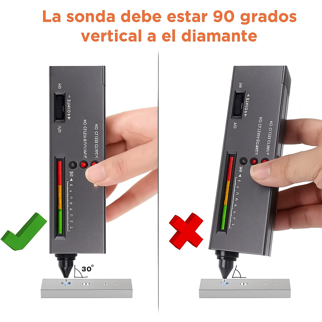 Probador Profesional de Diamantes Portátil
