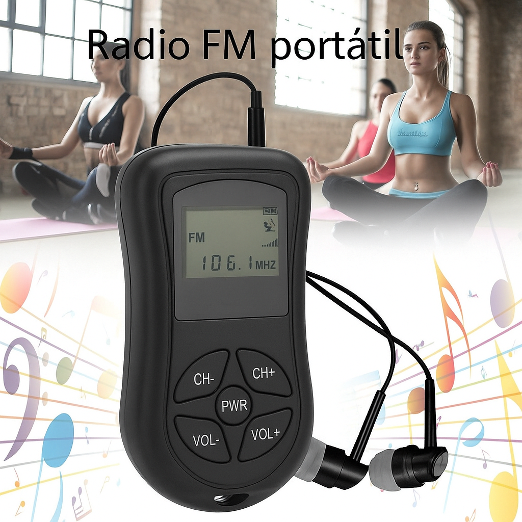 Radio Portátil Mini de Bolsillo AM/FM