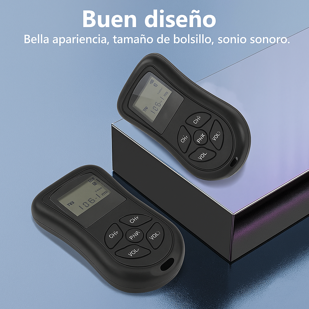 Radio Portátil Mini de Bolsillo AM/FM