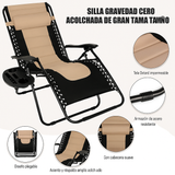 Silla Reclinable de Gravedad Cero para Exterior