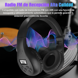 Auriculares Bluetooth con Radio FM y Graves Potenciados