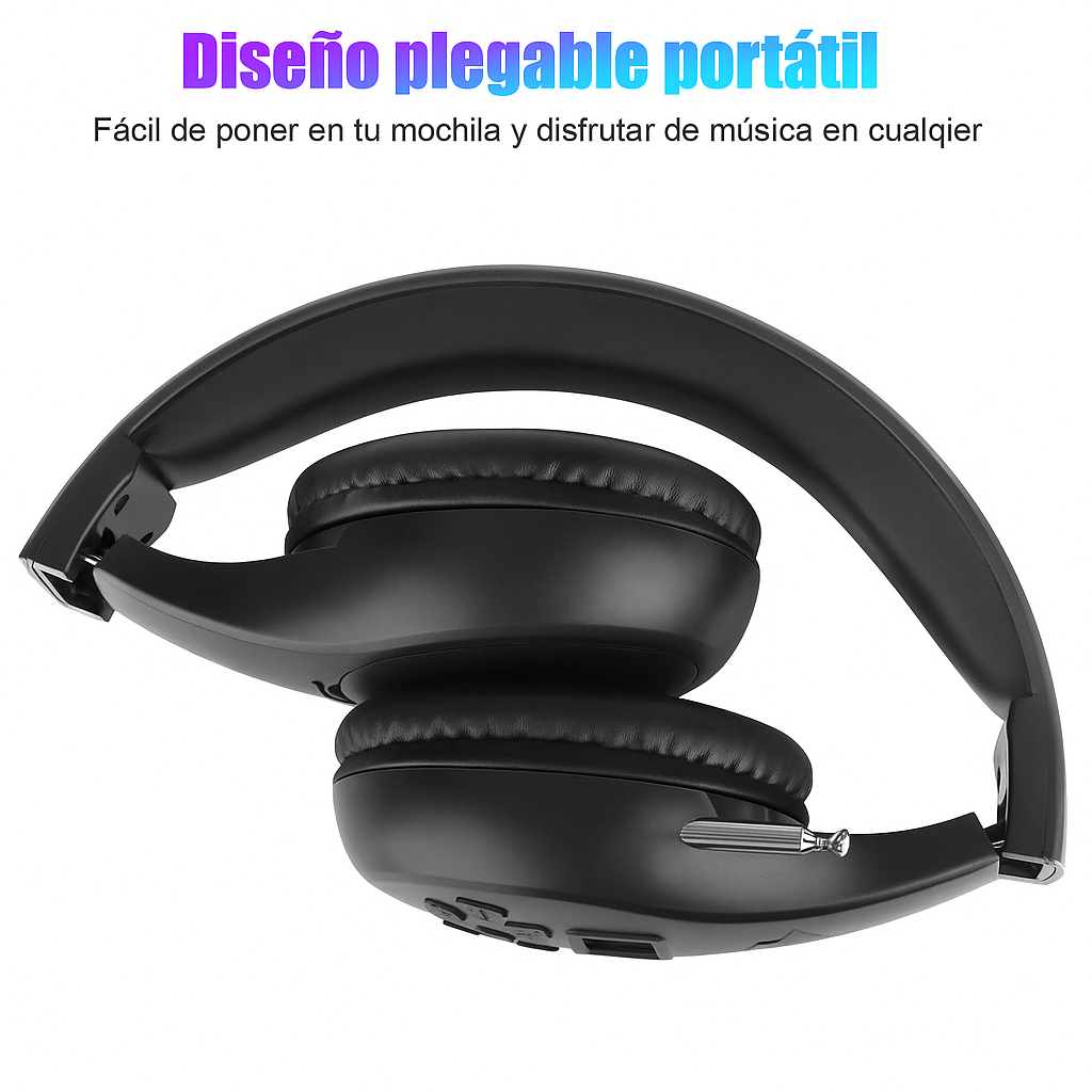 Auriculares Bluetooth con Radio FM y Graves Potenciados