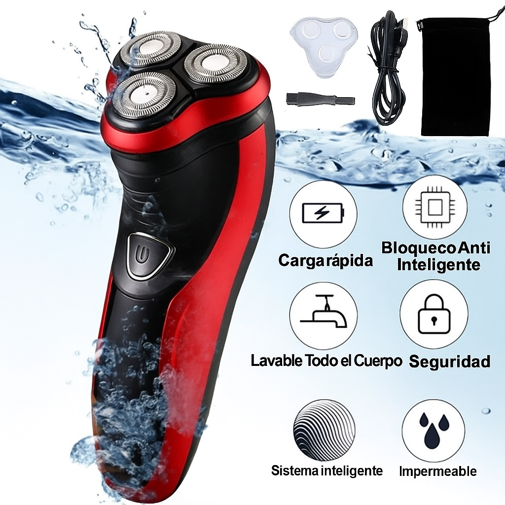 Afeitadora de Lámina 3D Recargable para Cabeza