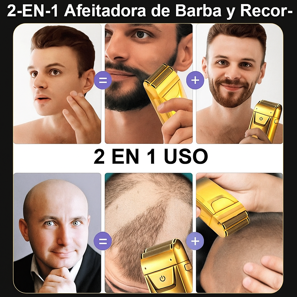 Afeitadora Eléctrica 4D para Cara y Cabeza