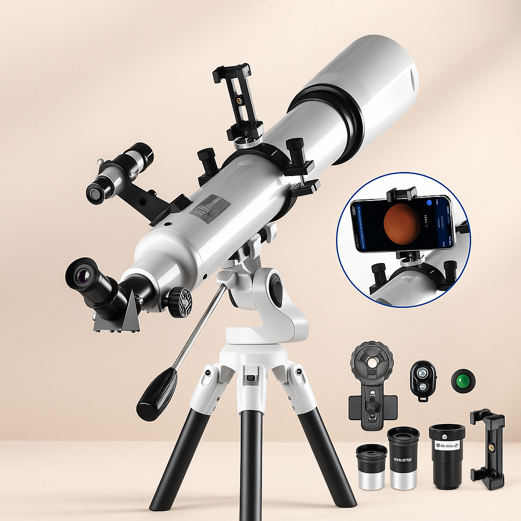 Telescopio Profesional 210X con App de Seguimiento