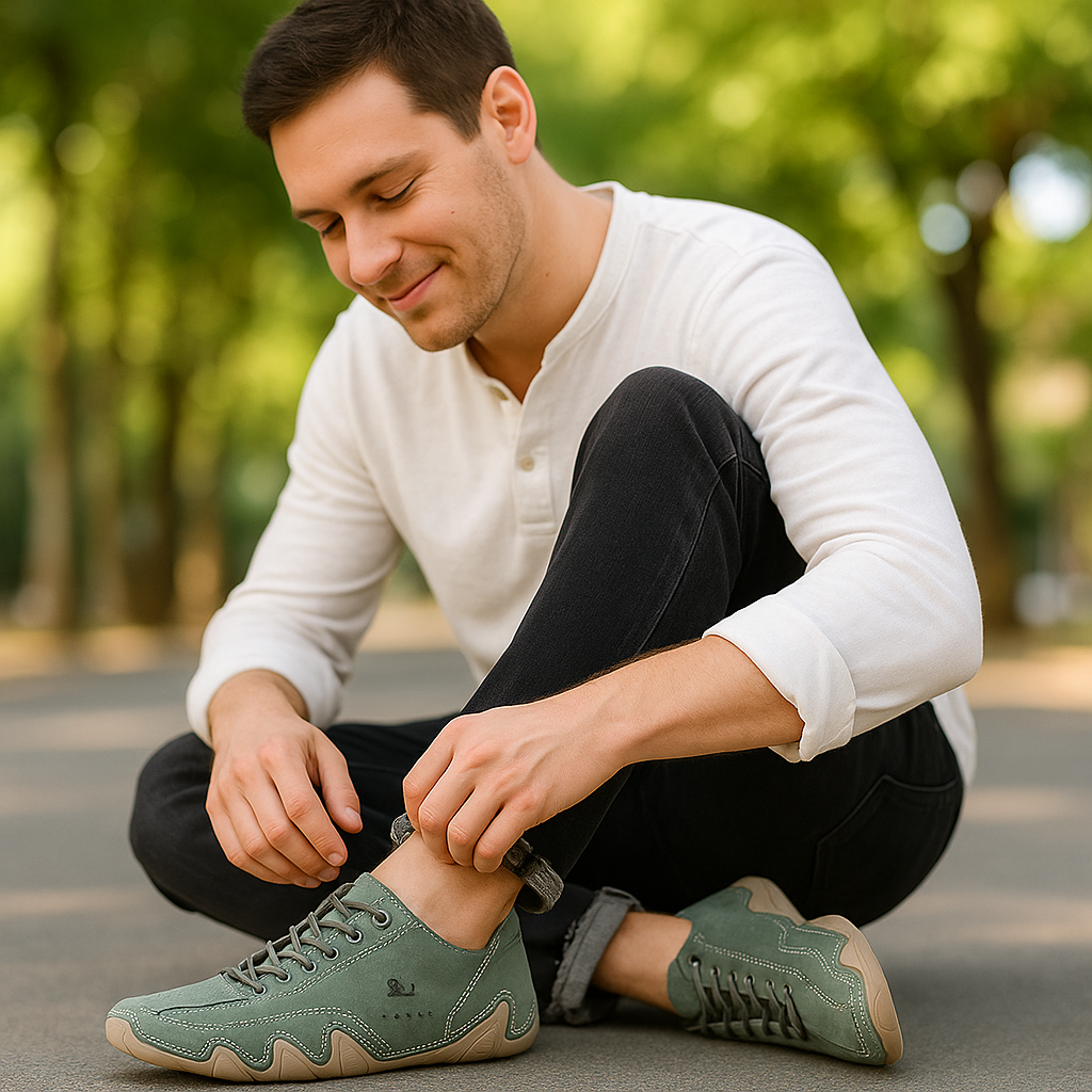UltraFlex Barefoot Zapatos de Cuero hombres