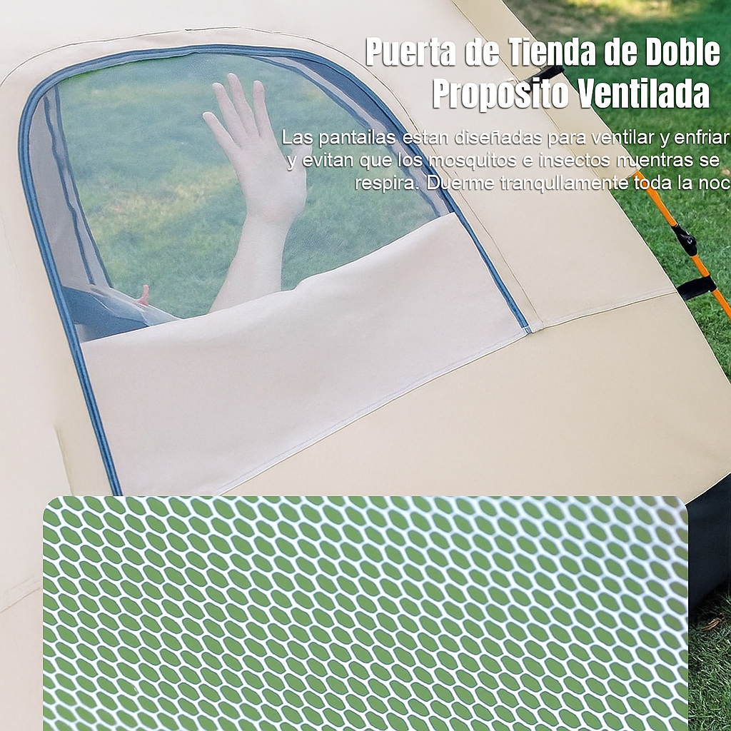 Tienda de Camping Automática 3-4 Personas Impermeable