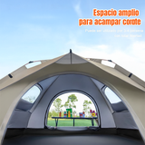 Tienda de Camping Automática 3-4 Personas Impermeable