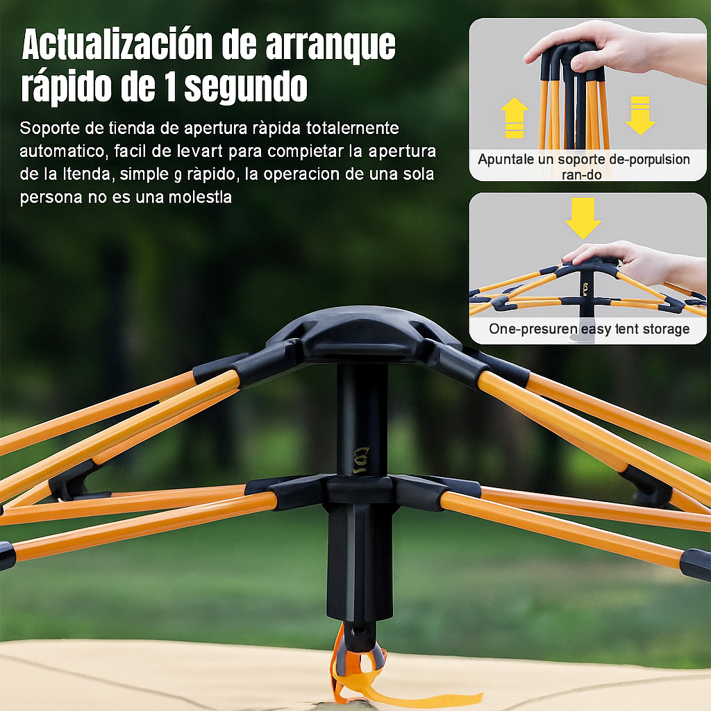 Tienda de Camping Automática 3-4 Personas Impermeable