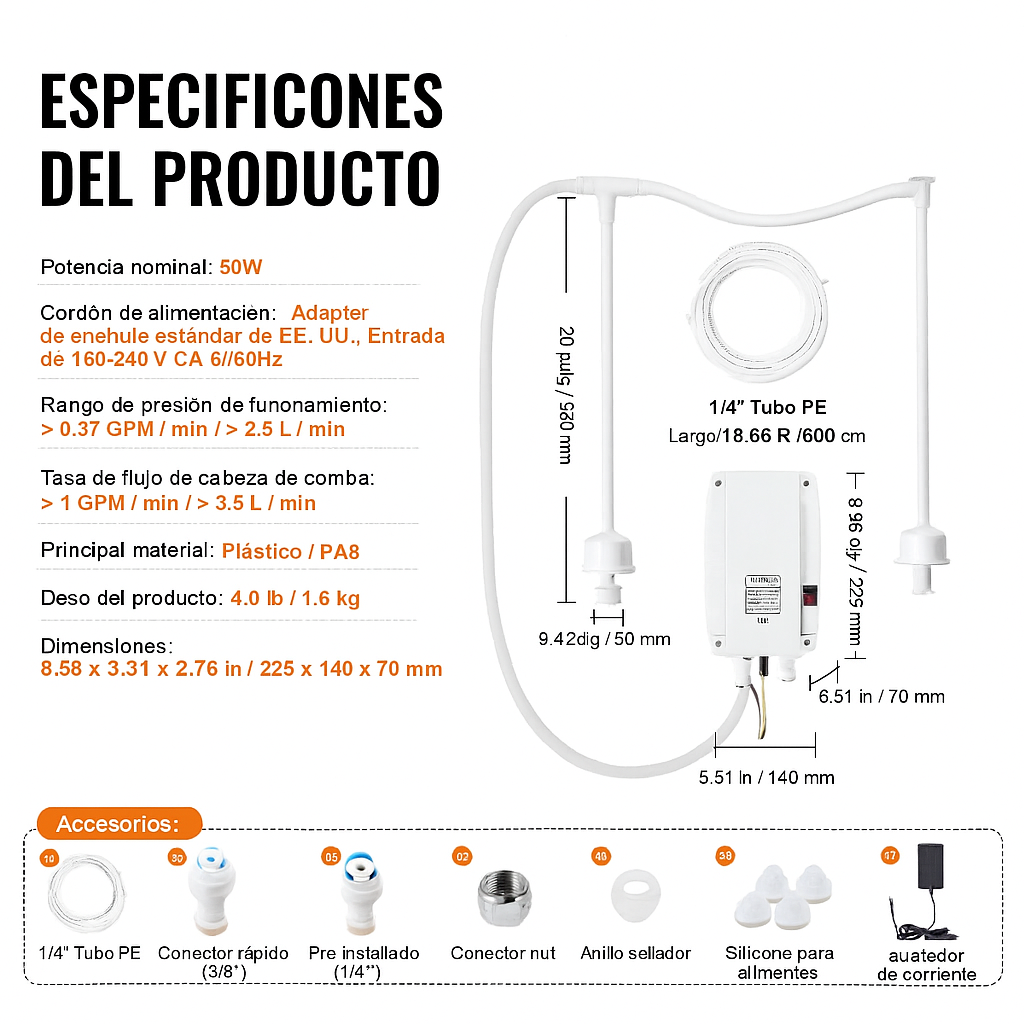 Sistema de Bomba Dispensadora Doble para Botellas de Agua