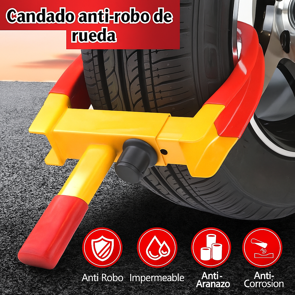 Juego de 2 Bloqueos Antirrobo para Ruedas