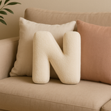 Cojín de Sofá Personalizado con Letras 3D