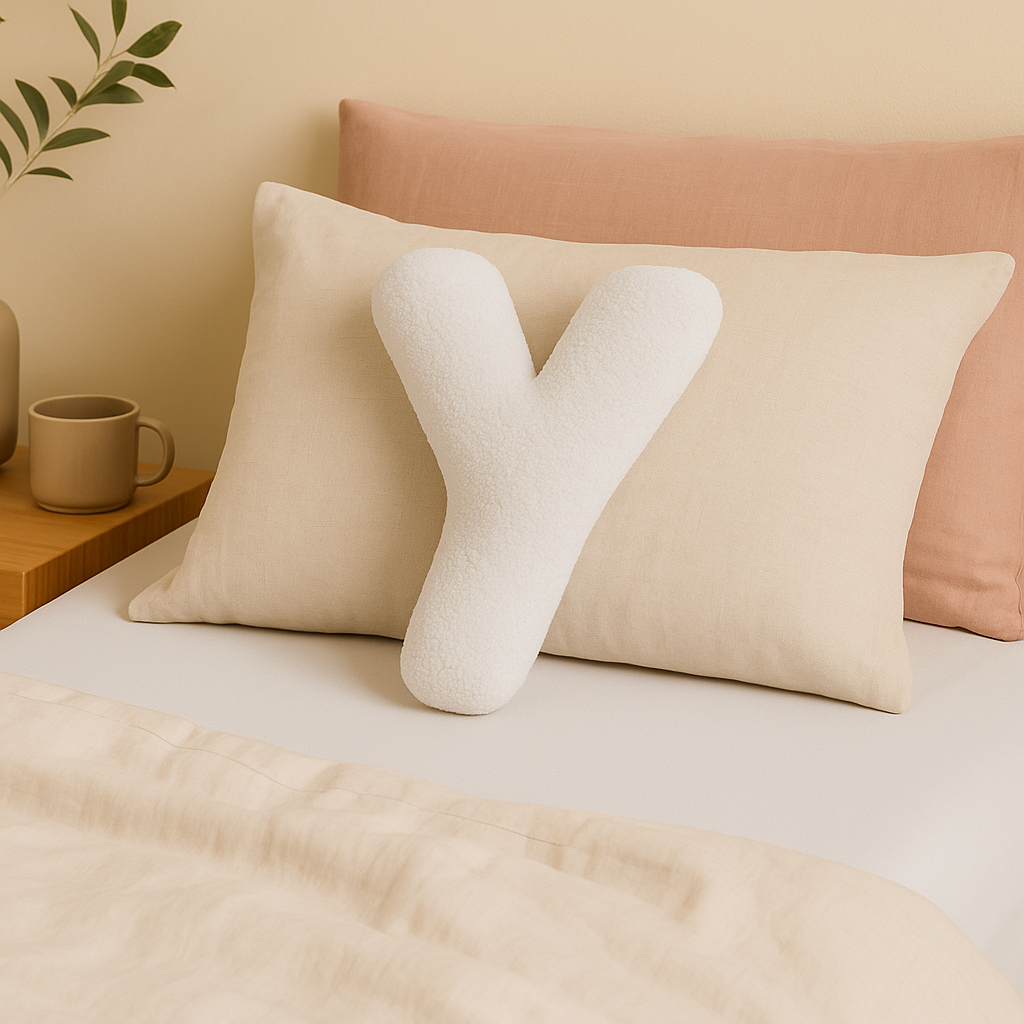 Cojín de Sofá Personalizado con Letras 3D