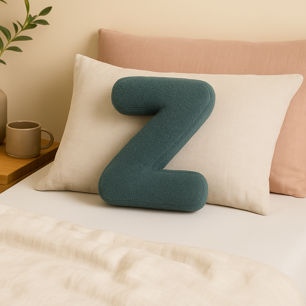 Cojín de Sofá Personalizado con Letras 3D