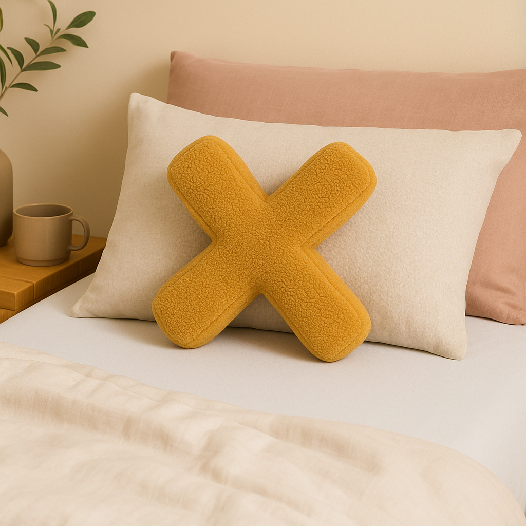 Cojín de Sofá Personalizado con Letras 3D