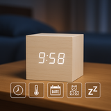 Reloj Despertador Digital LED Compacto