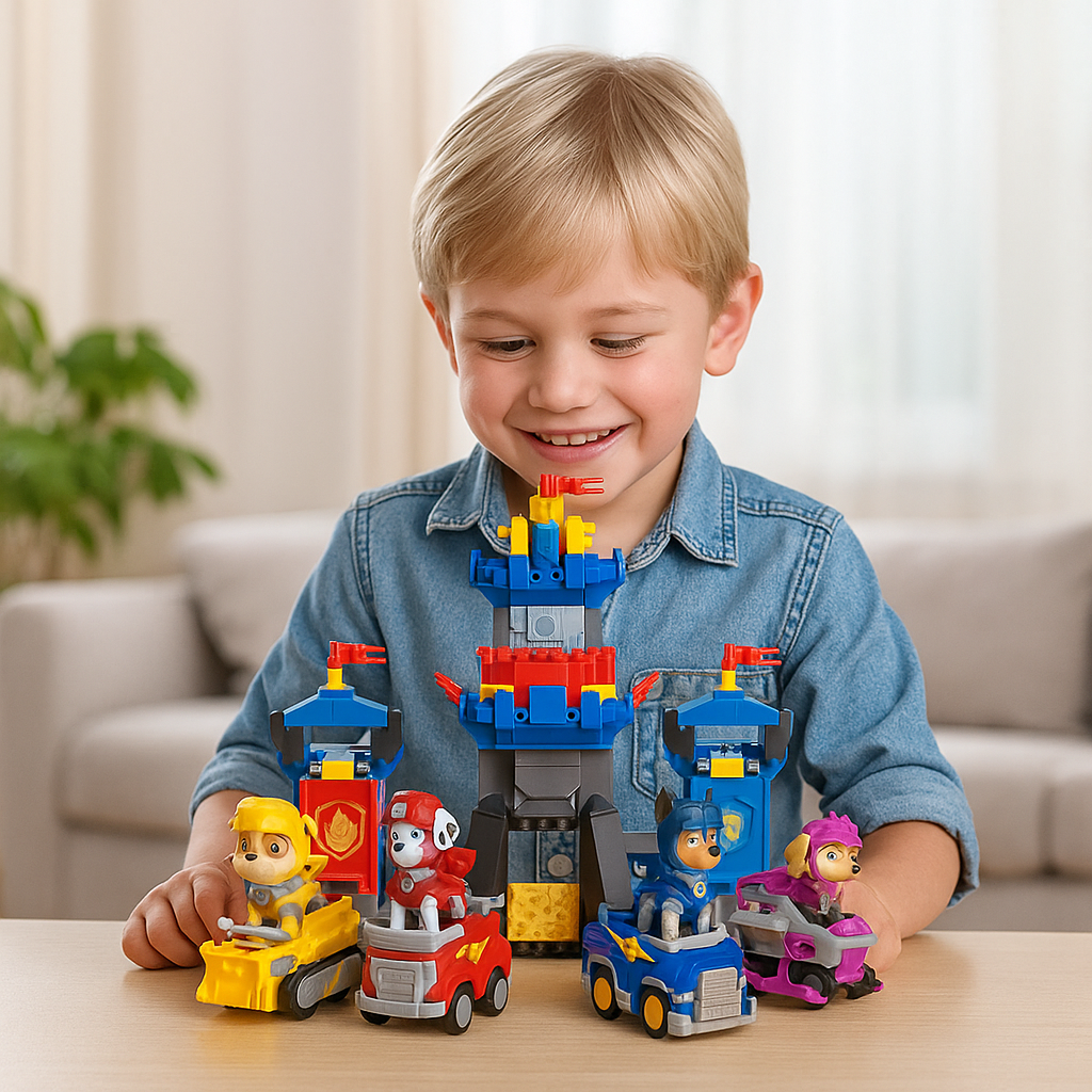Set de Figuras de Acción con Torre de Control y Vehículos